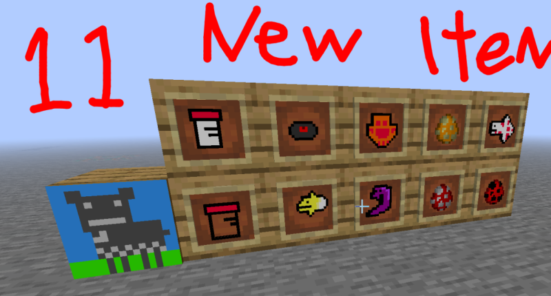 11 new items were added 3 of which have crafting recipes 